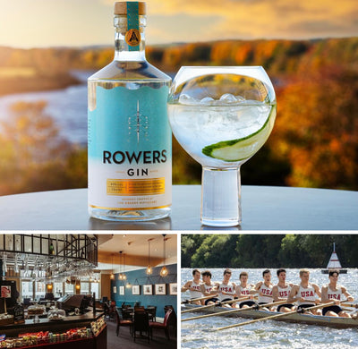 Rowers Gin available at the Hexham Forum Theatre premier of The Boys in the Boat