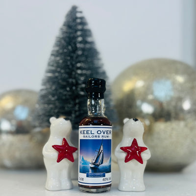 Keel Over Sailors Rum - Miniature Chritmas Stocking Filler