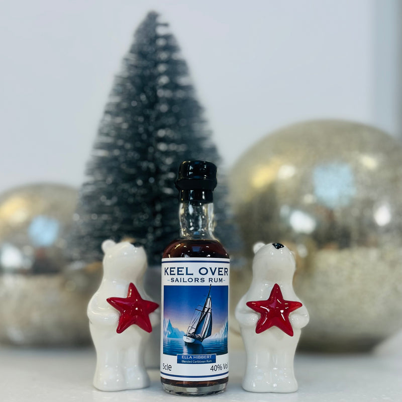 Keel Over Sailors Rum - Miniature Chritmas Stocking Filler