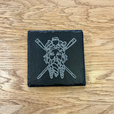 Slate Coaster engraved with Tyne Rowing Club Logo